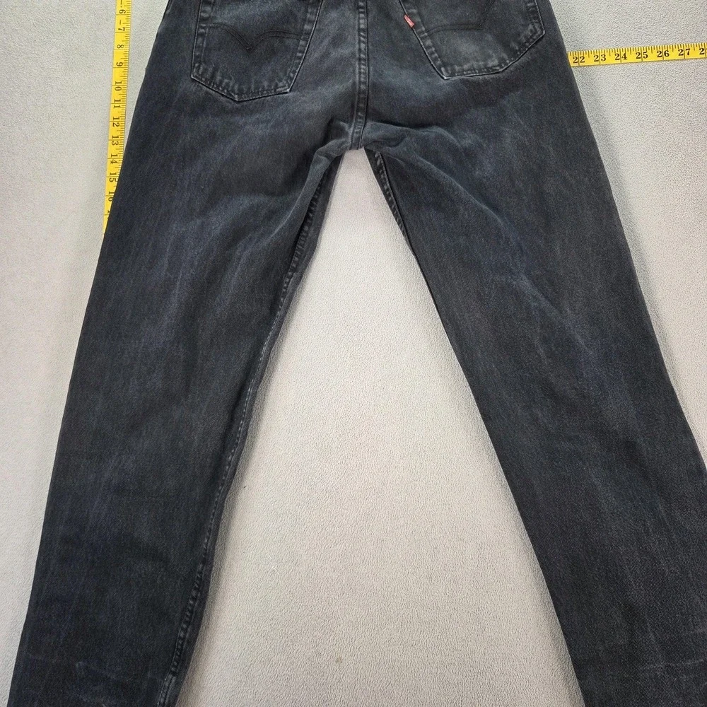VTG Levis 501 Jeans Mens Black Straight Button Fly Made USA Fits‎ 30x30